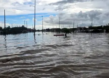 Lluvias dejan a Matamoros bajo el agua