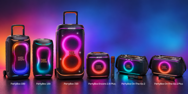 JBL lanza altavoces PartyBox de hasta 800 W y karaoke con IA