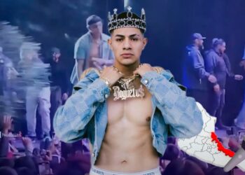 El Bogueto interrumpe concierto en Veracruz tras incidente con un fan