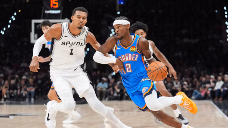 Wembanyama sufre ante Thunder en el arranque de la NBA 2026-27