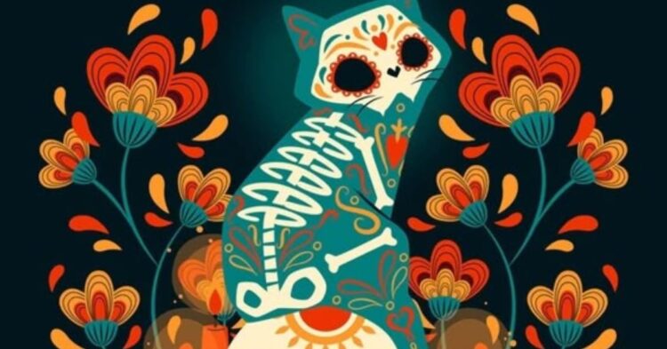 Dibuja y colorea mascotas para el Día de Muertos