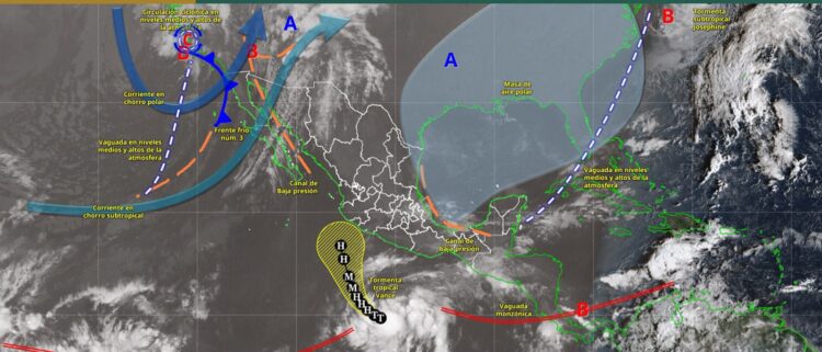 Pronostican lluvias para el sur de Tamaulipas