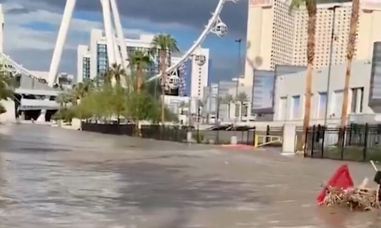 Las Vegas registra lluvias récord tras el paso de Rachel